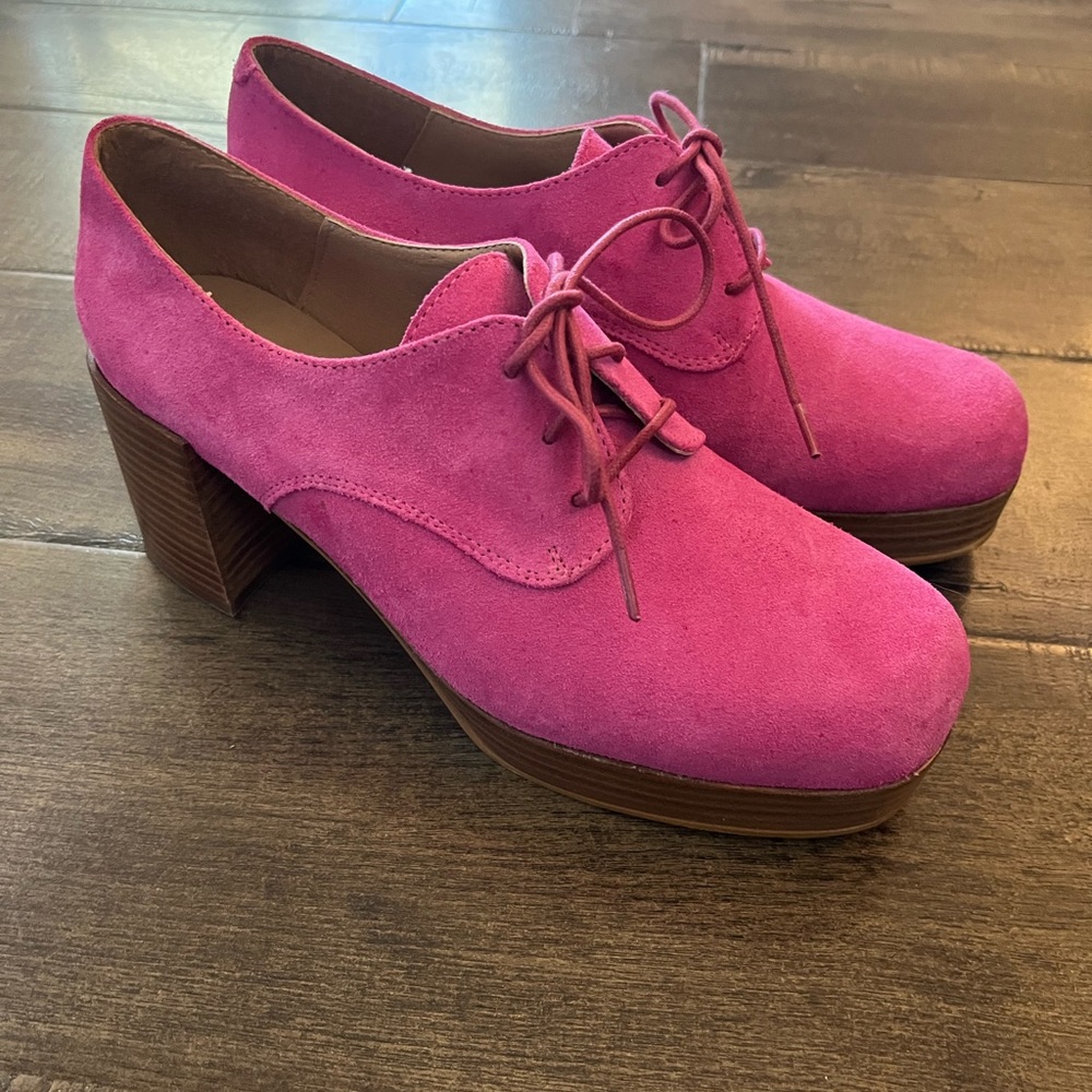 Intentionally Blank | Pink Albany Platform Loafers | Size 40/9